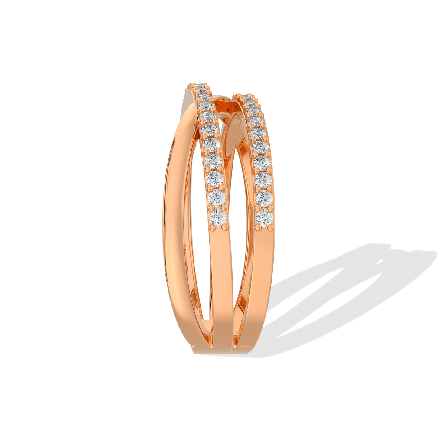 Tiri 0.40 TW diamond ring featuring a sparkling round-cut diamond set in a sleek band, elegant jewelry for special occasions.
