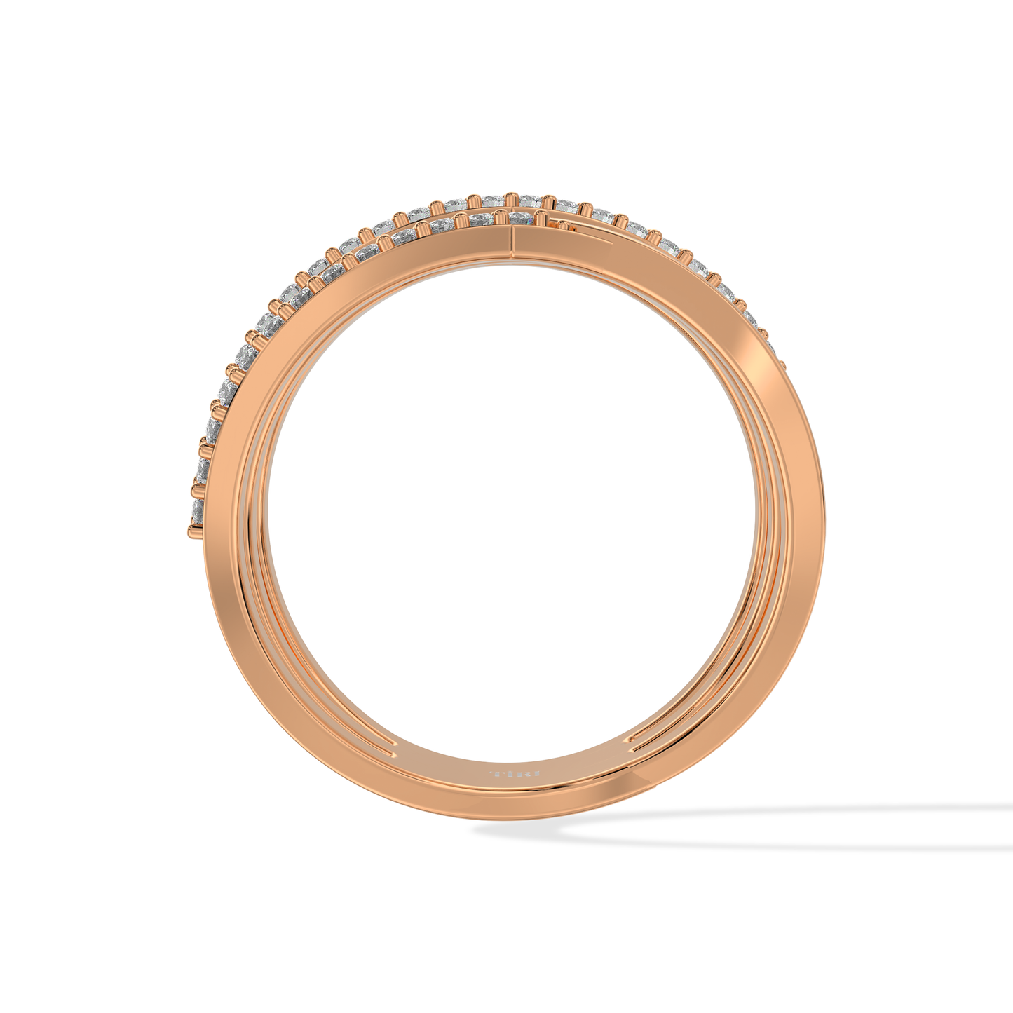 Tiri 0.40 TW diamond ring featuring a sleek band with sparkling diamonds set in a luxurious design.