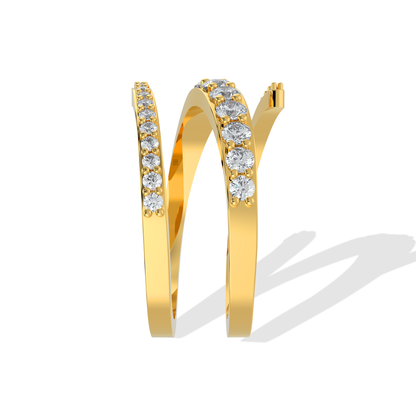 Tiri 0.33 TW diamond ring featuring a sparkling central diamond and sleek band, elegant jewelry for special occasions.