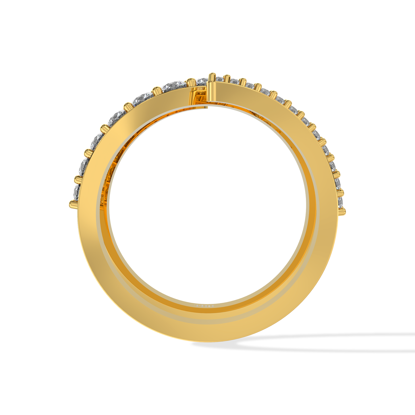 Tiri 0.33 TW diamond ring with a sleek band showcasing sparkling diamonds and elegant design.