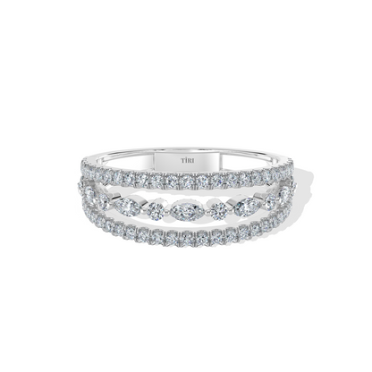 Triple Strand Diamond Band