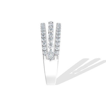 Triple Strand Diamond Band