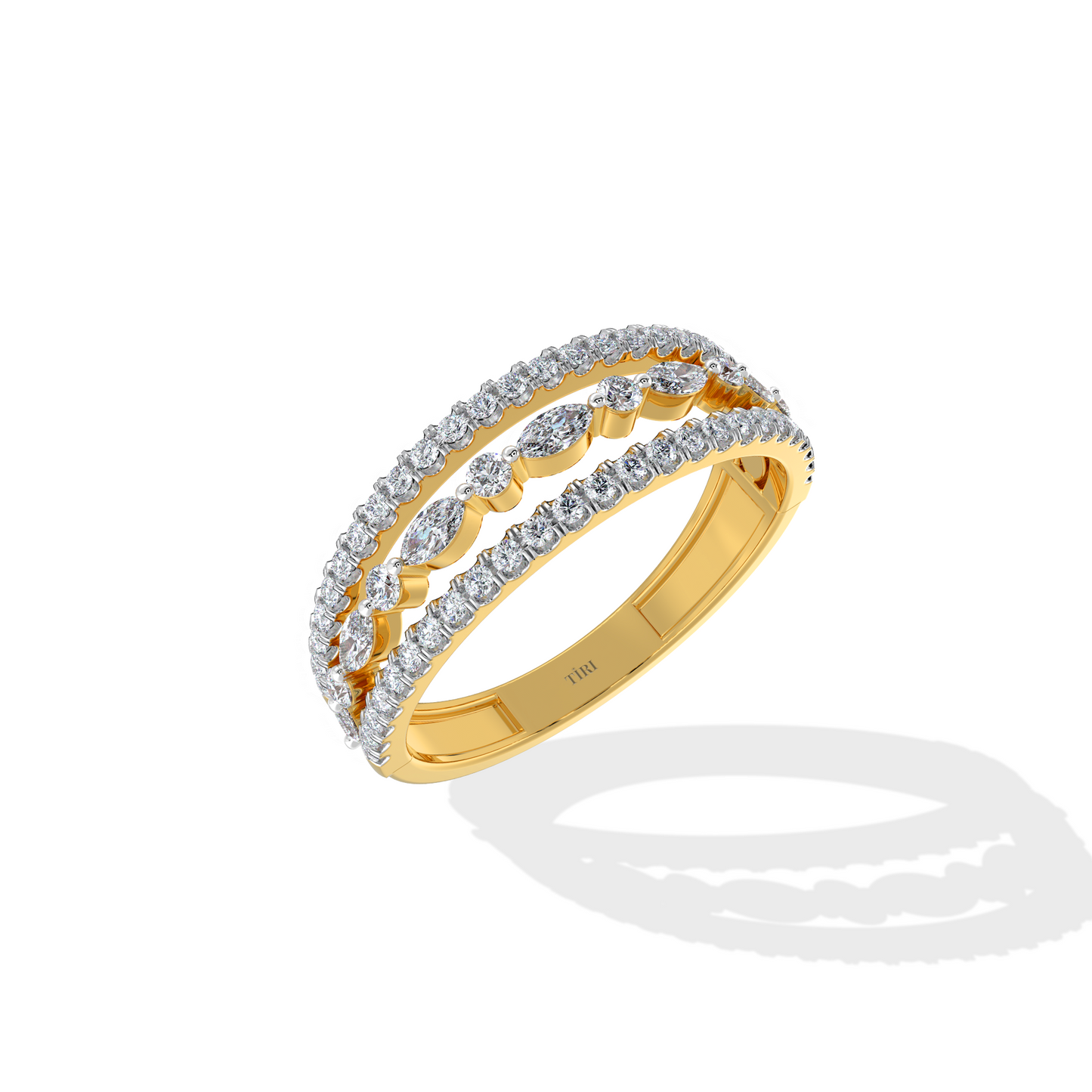 2.10 TW Marquise Diamond Ring