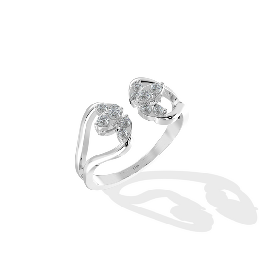 White gold cushion cut diamond engagement ring featuring a sparkling halo setting. Fine jewelry