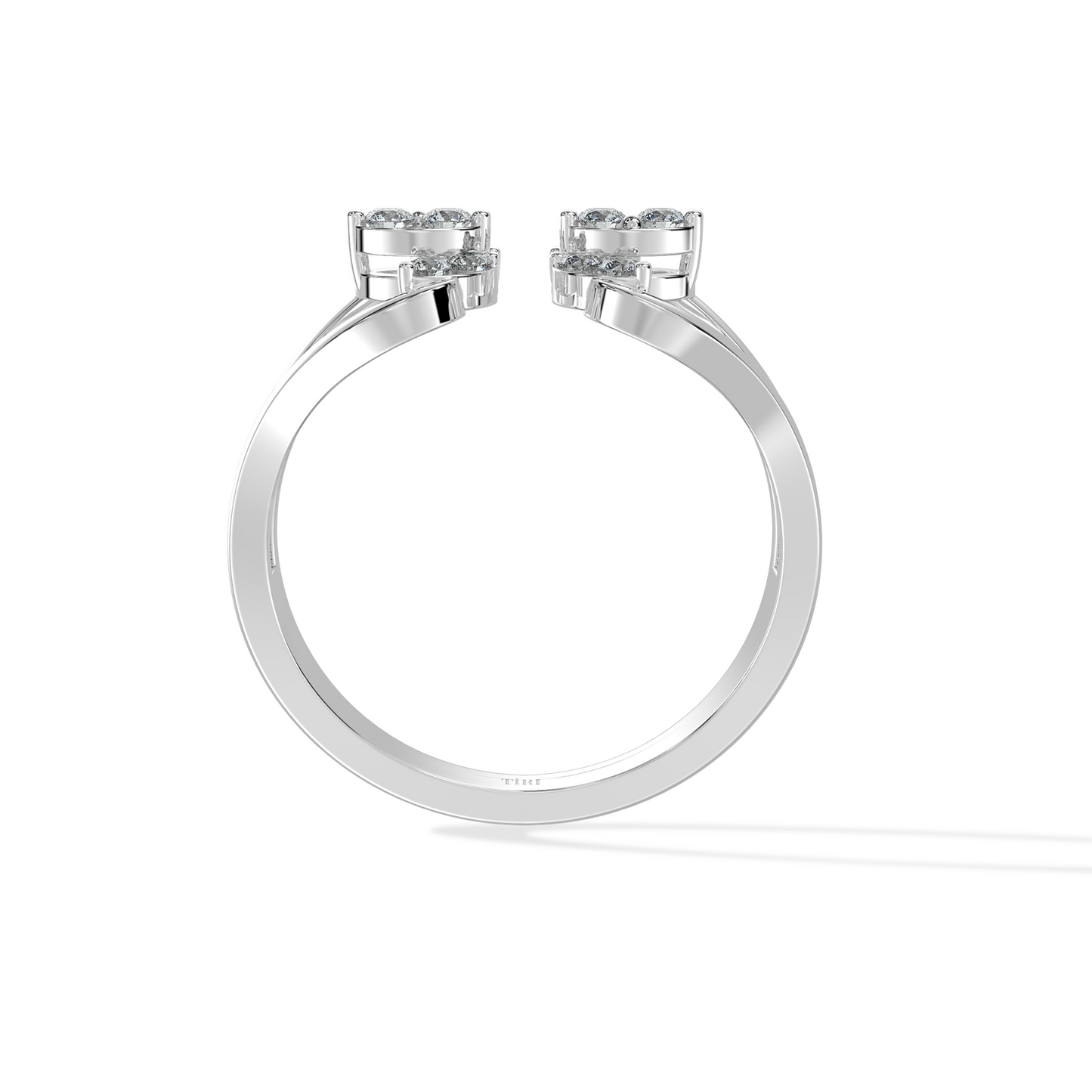 White gold cushion cut diamond engagement ring featuring a sparkling halo setting. Fine jewelry