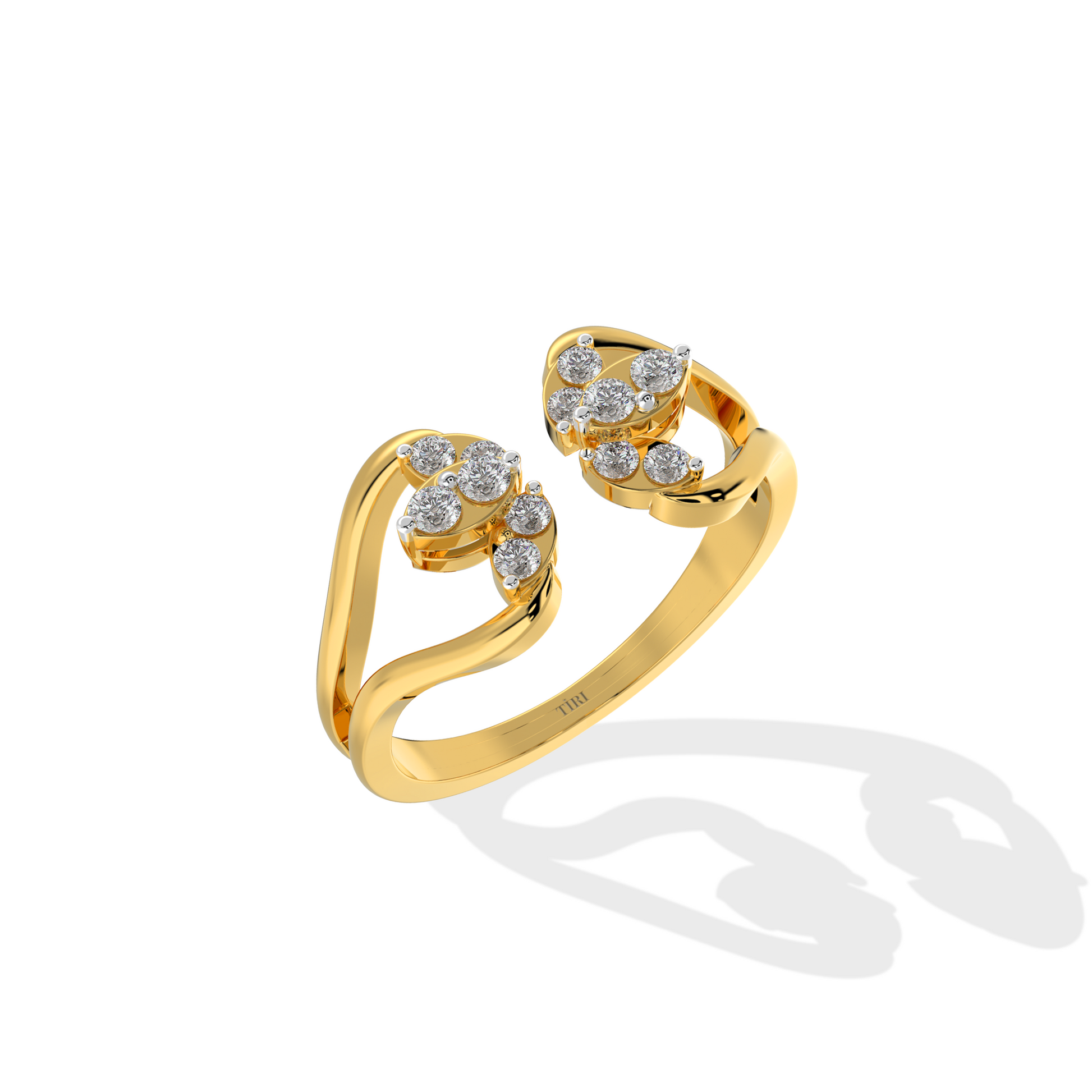  gold cushion cut diamond engagement ring featuring a sparkling halo setting. Fine jewelry