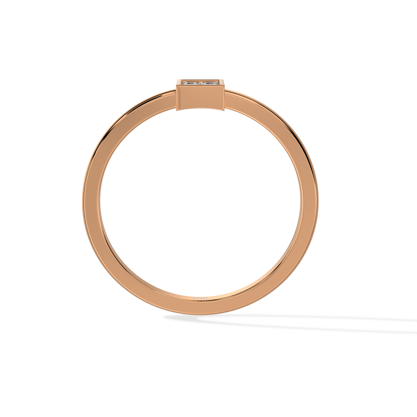 White gold diamond cluster ring with a round brilliant setting and pave accented band. Luxury fine jewelry.