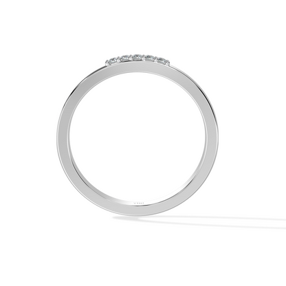 Silver Auric Linea band by Tiri, showcasing a sleek, polished silver ring with a modern, minimalist design.