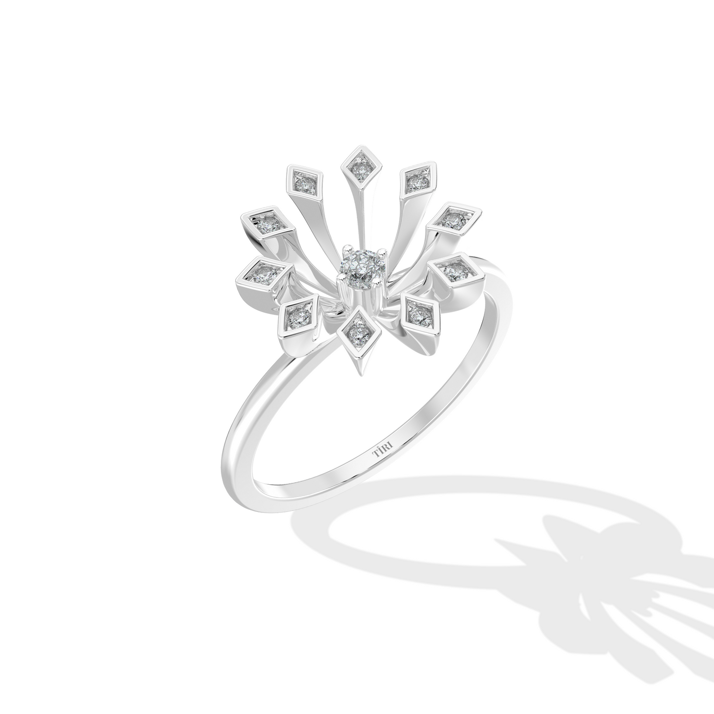 Yellow gold round solitaire diamond engagement ring with a delicate thin band. Classic fine jewelry