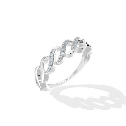 Radiant Twist Diamond Ring