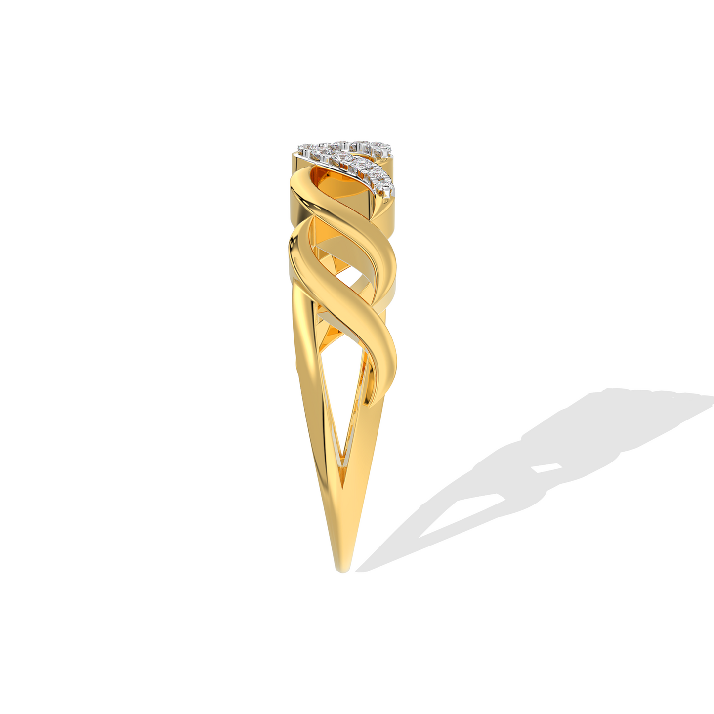 Radiant Twist Diamond Ring