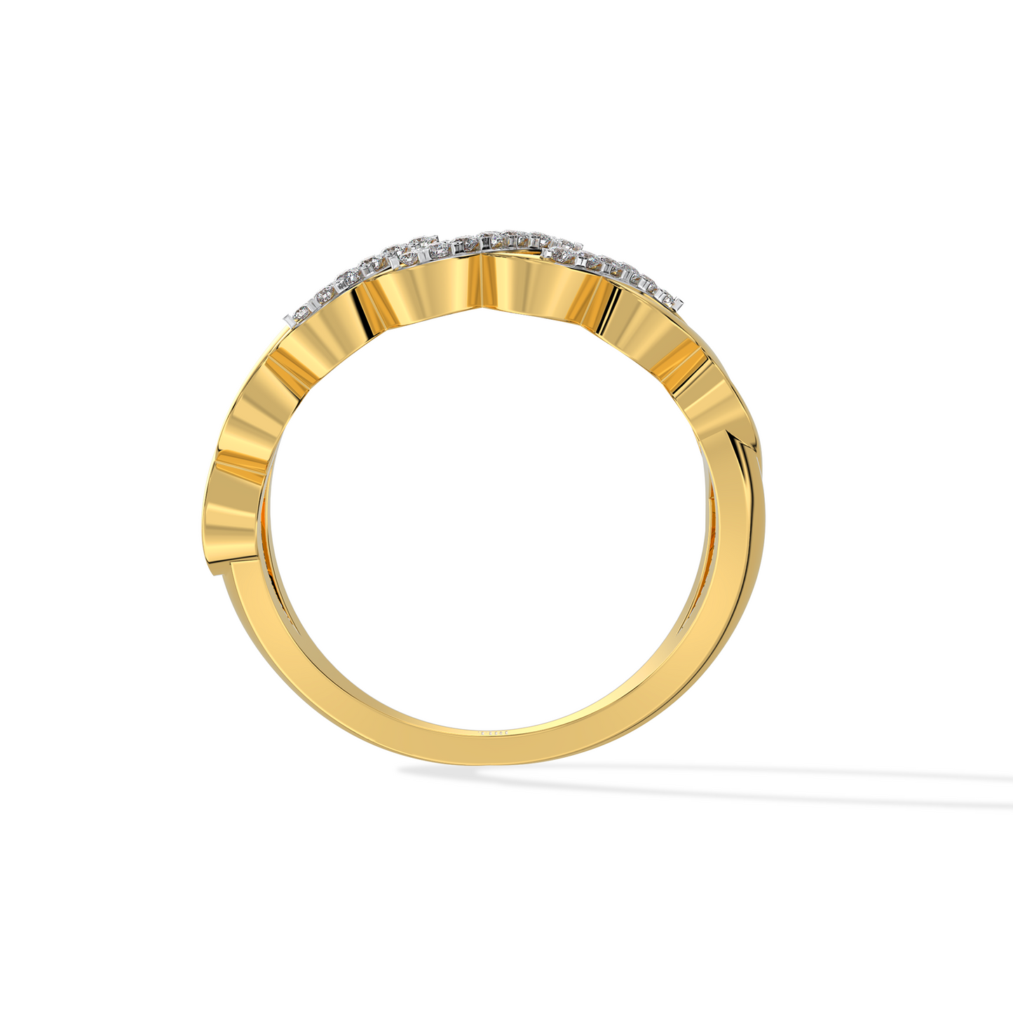 Radiant Twist Diamond Ring