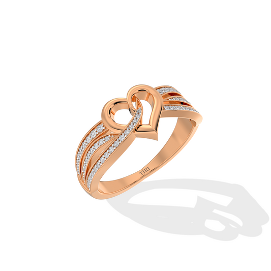 Radiant Heartwave Ring