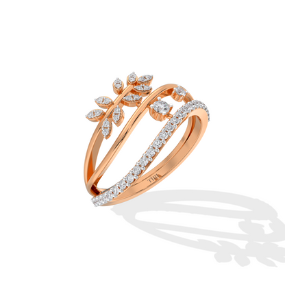 Golden Vine Diamond Ring - Tiri