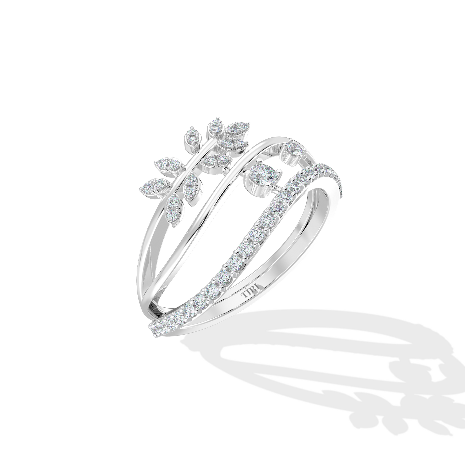 Golden Vine Diamond Ring - Tiri