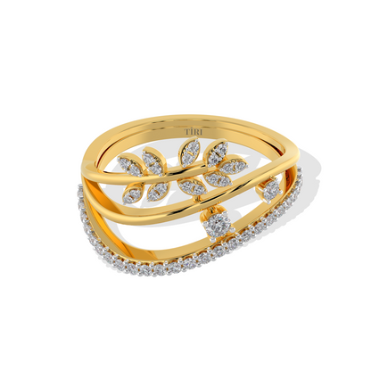 Golden Vine Diamond Ring - Tiri