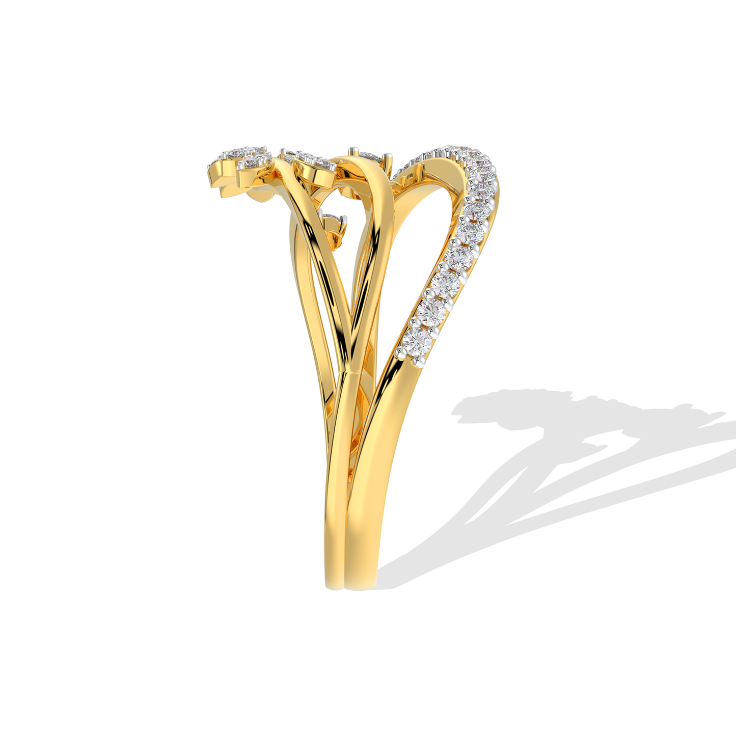 Golden Vine Diamond Ring - Tiri