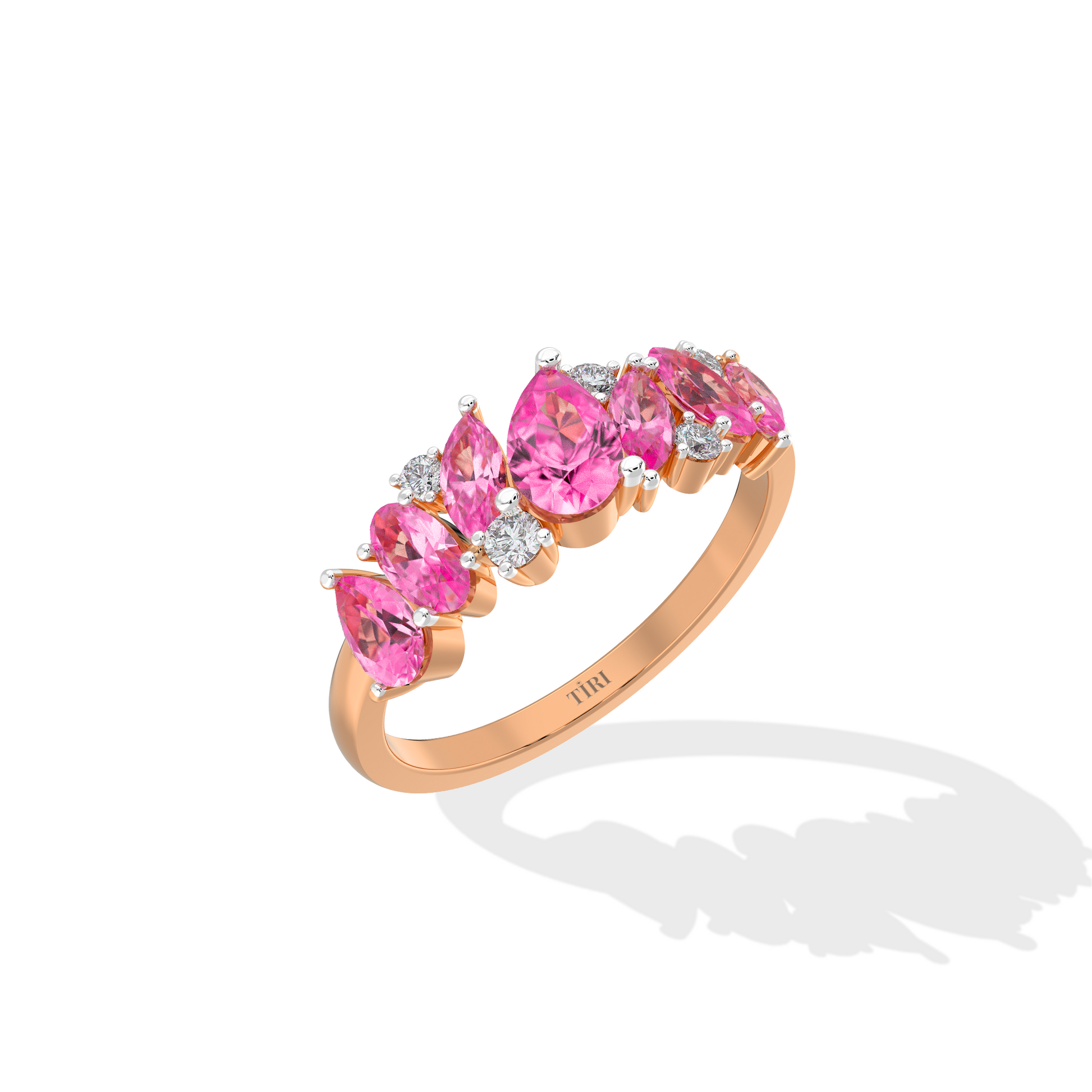 Rose gold round solitaire diamond engagement ring with a simple polished band. Timeless fine jewelry.