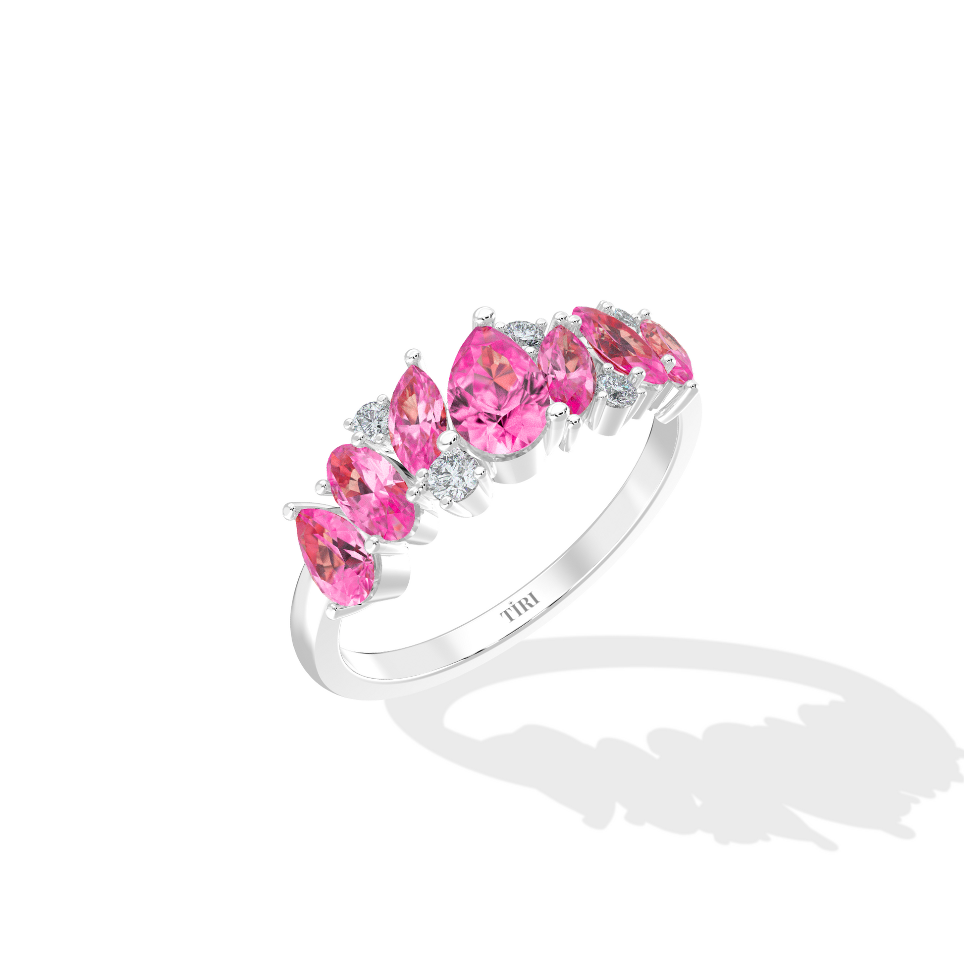 White gold round solitaire diamond engagement ring with a simple polished band. Timeless fine jewelry.