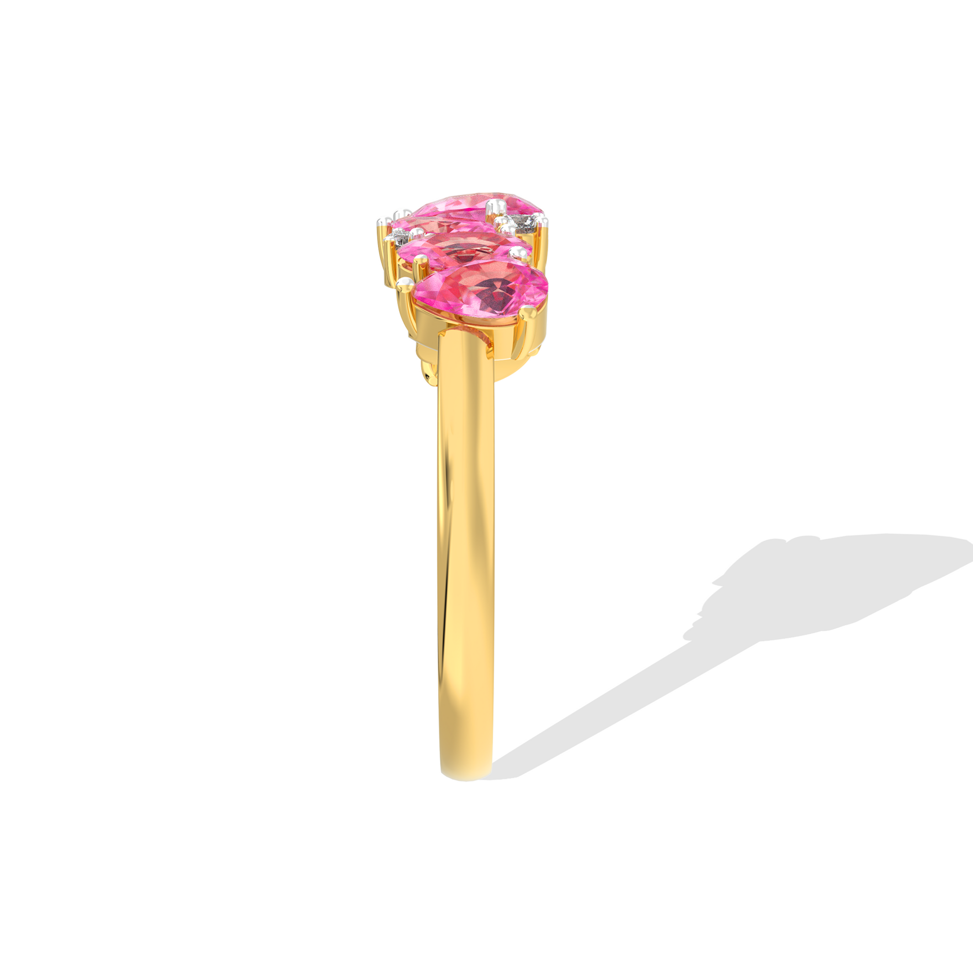 Yellow gold round solitaire diamond engagement ring with a simple polished band. Timeless fine jewelry.