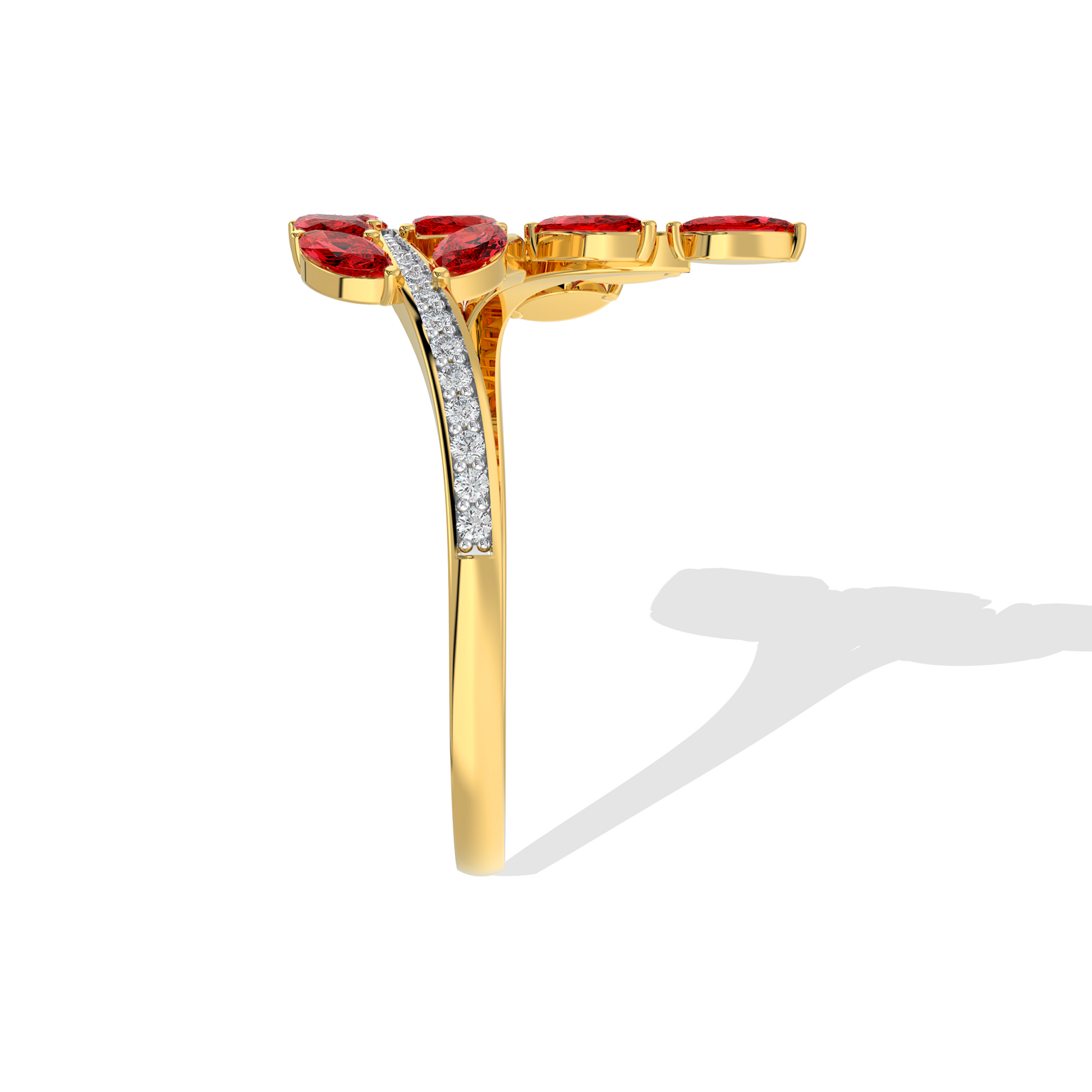 gold round solitaire engagement ring with a simple polished band. Timeless classic fine jewelry