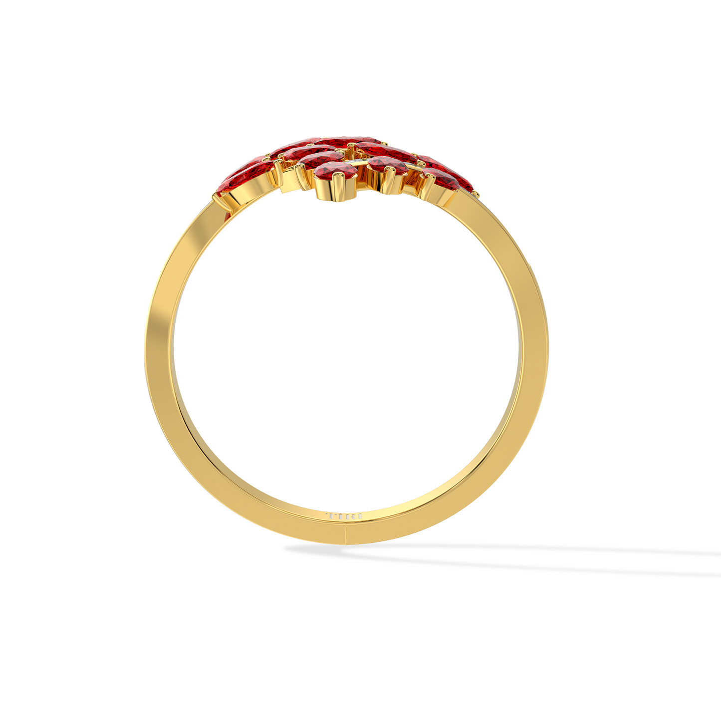 gold round solitaire engagement ring with a simple polished band. Timeless classic fine jewelry