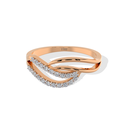 Rosé Vector Diamond Ring