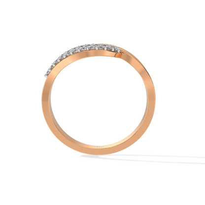 Rosé Vector Diamond Ring