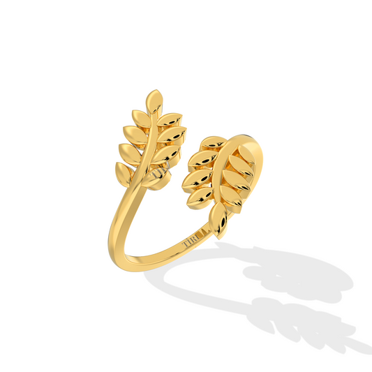 Golden Laurel Ring