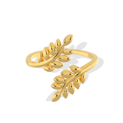 Golden Laurel Ring