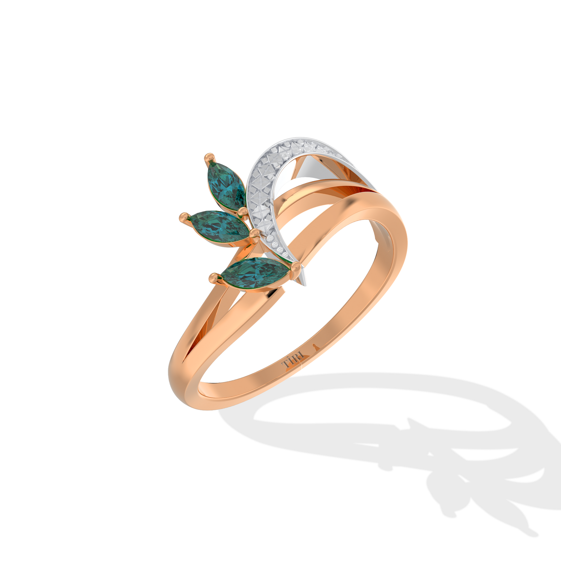 gold round brilliant diamond engagement ring with a pave accented band. Classic fine jewelry