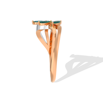 gold round brilliant diamond engagement ring with a pave accented band. Classic fine jewelry