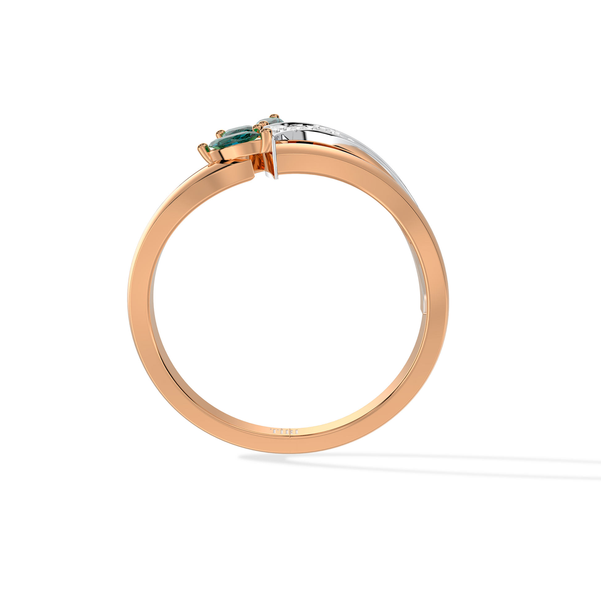 gold round brilliant diamond engagement ring with a pave accented band. Classic fine jewelry