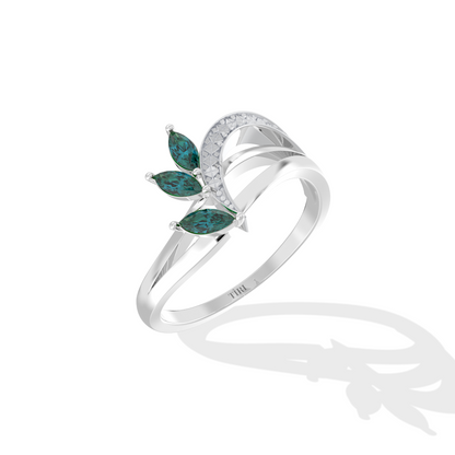 gold round brilliant diamond engagement ring with a pave accented band. Classic fine jewelry