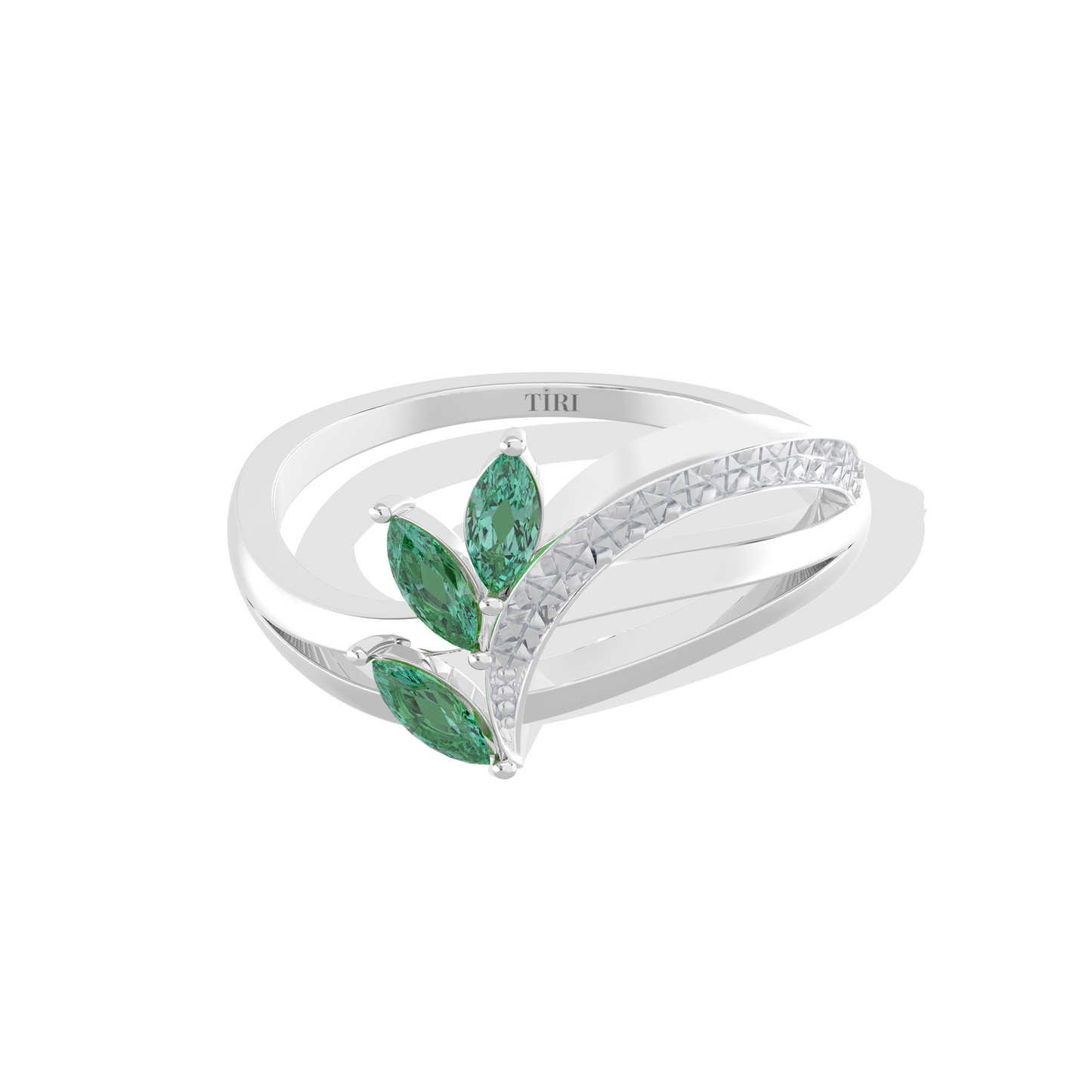 Tiri 0.20 TW diamond ring featuring a sleek band with sparkling diamonds and a modern design.
