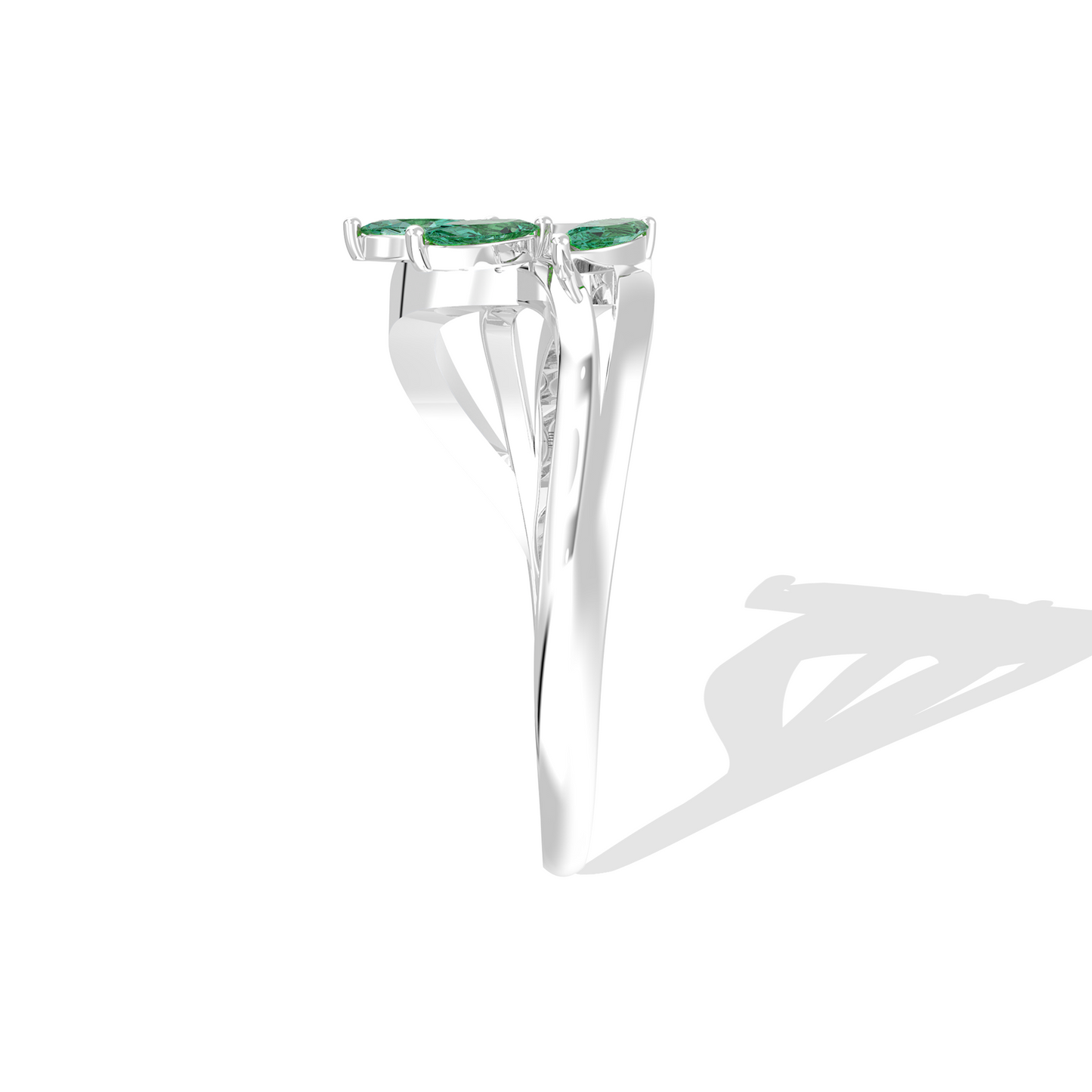 Tiri 0.20 TW diamond ring with a sleek band and sparkling diamonds, showcasing elegant jewelry craftsmanship.