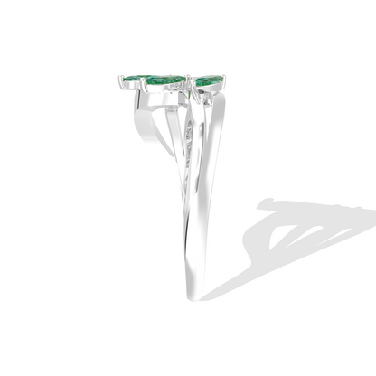 Tiri 0.20 TW diamond ring with a sleek band and sparkling diamonds, showcasing elegant jewelry craftsmanship.