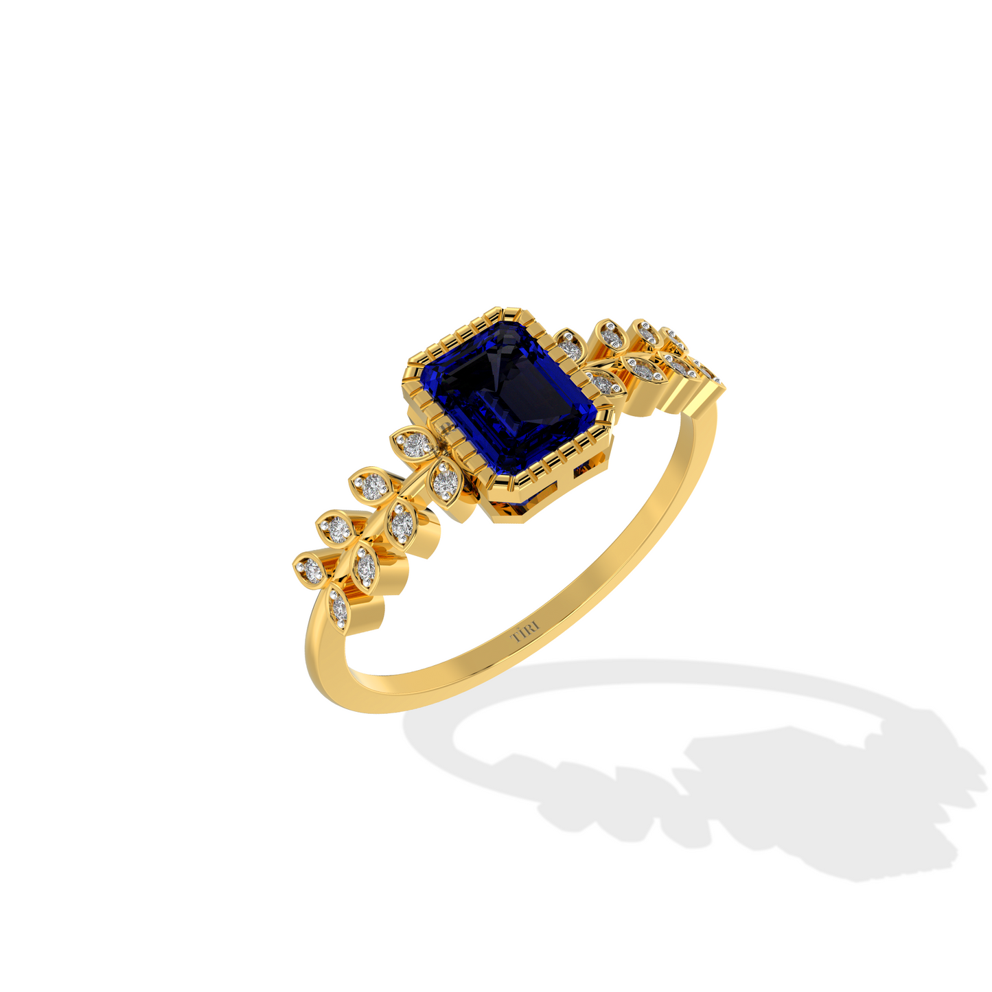 Classic gold solitaire engagement ring featuring a large oval cut diamond. Elegant and classic bridal jewelry