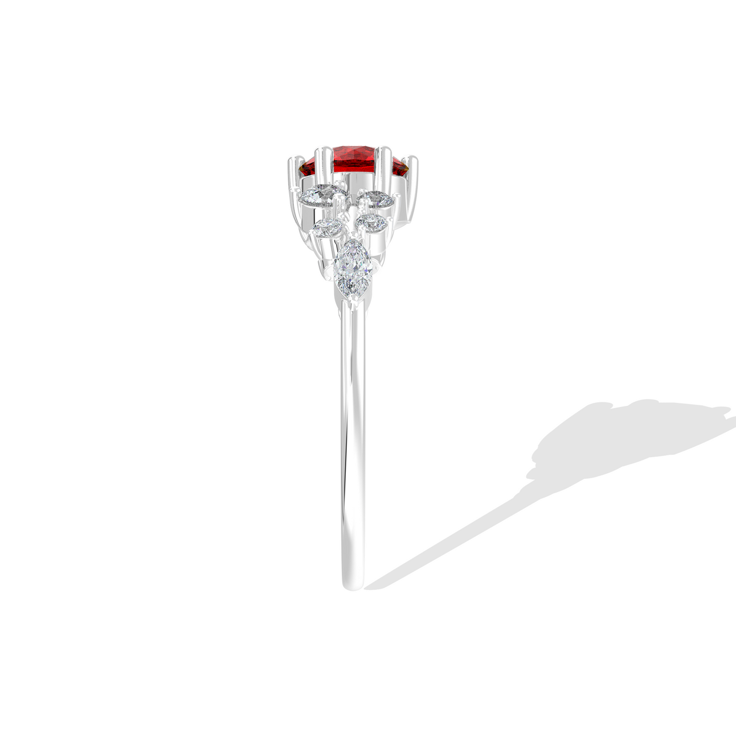 Tiri 0.50 TW diamond ring featuring a sparkling central diamond set in a sleek band, showcasing elegance and fine craftsmanship.