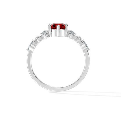 Tiri 0.50 TW diamond ring showcasing a sparkling diamond set in a sleek band against a neutral background.