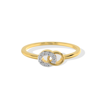 Classic gold solitaire diamond ring with a brilliant round-cut center stone. Timeless fine jewelry