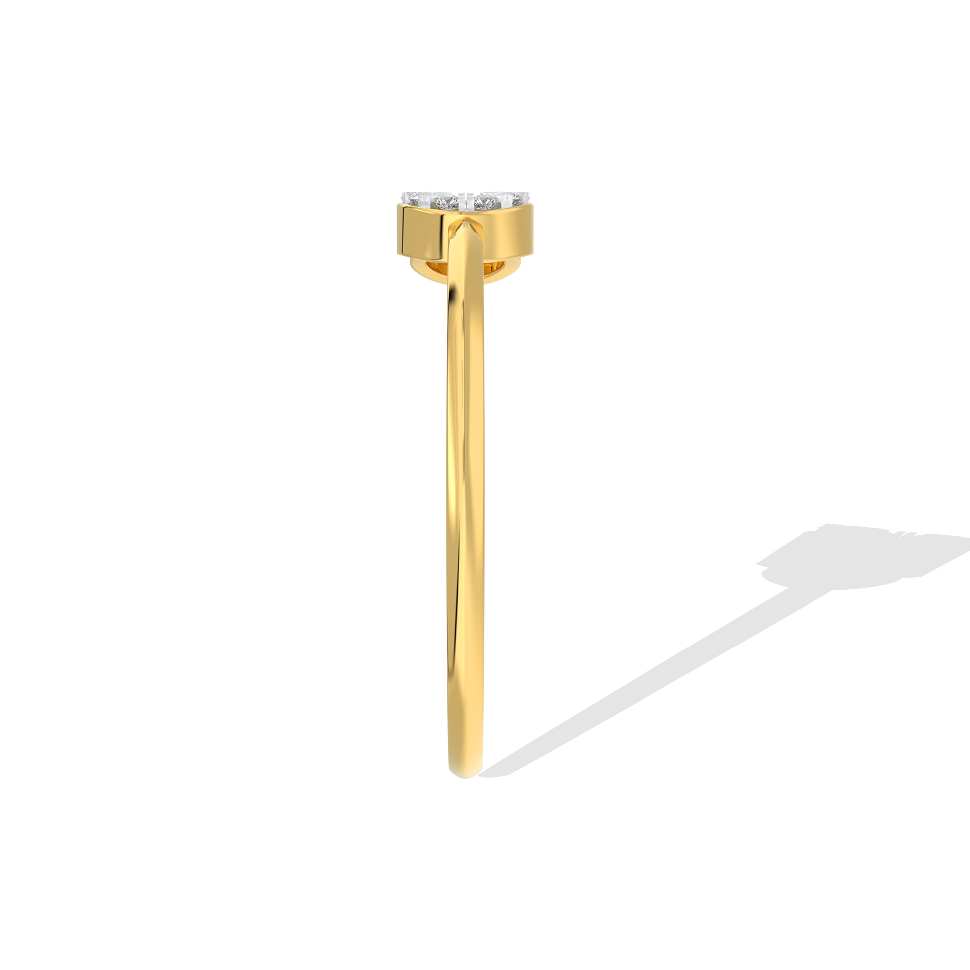 Classic gold solitaire diamond ring with a brilliant round-cut center stone. Timeless fine jewelry