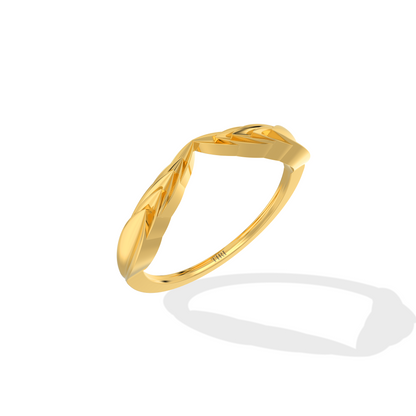 Textured Gold Band