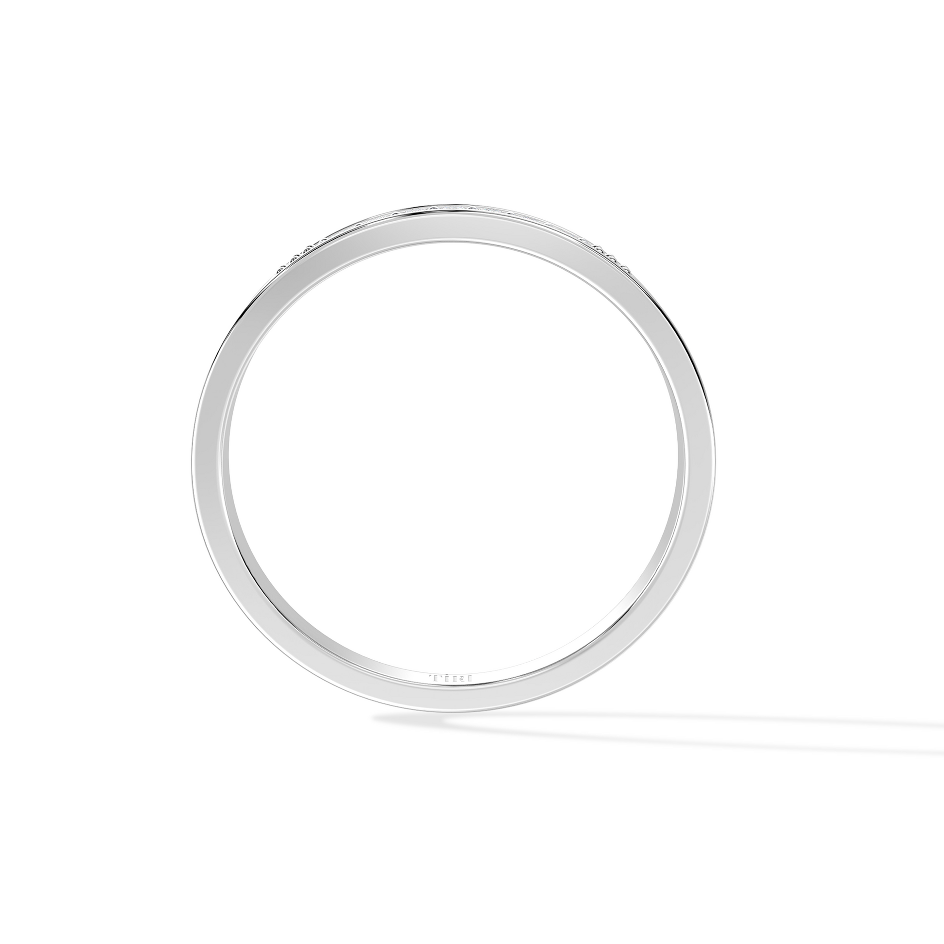 Silver Forever Diamond Ring by Tiri featuring a sleek band with sparkling diamonds for elegant jewelry.