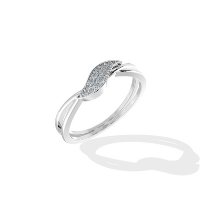 Diamond Wave Ring