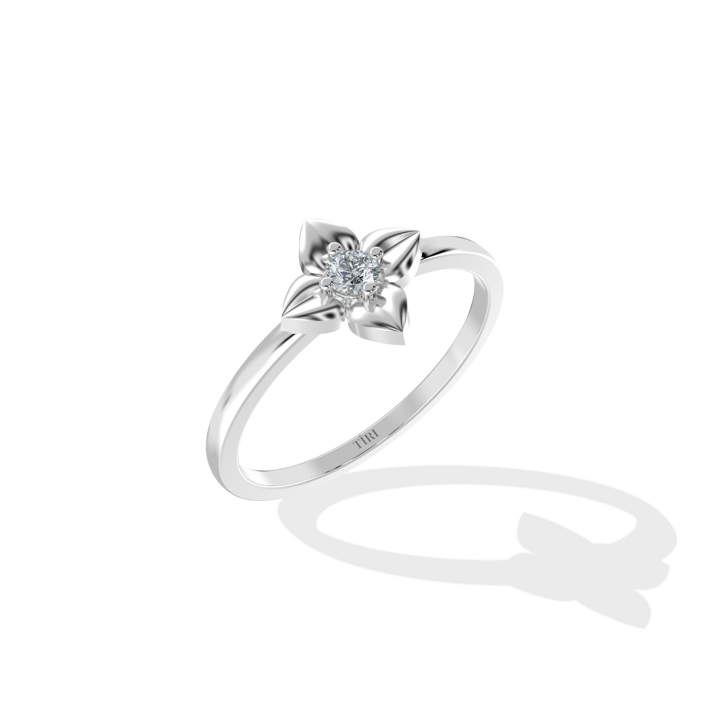 Bloom Solitaire Diamond Ring - Tiri