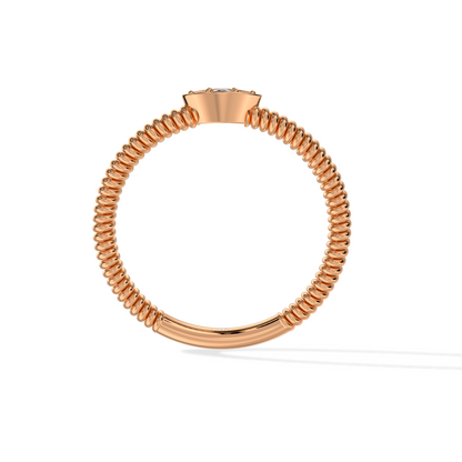 Twisted Rope Diamond Ring