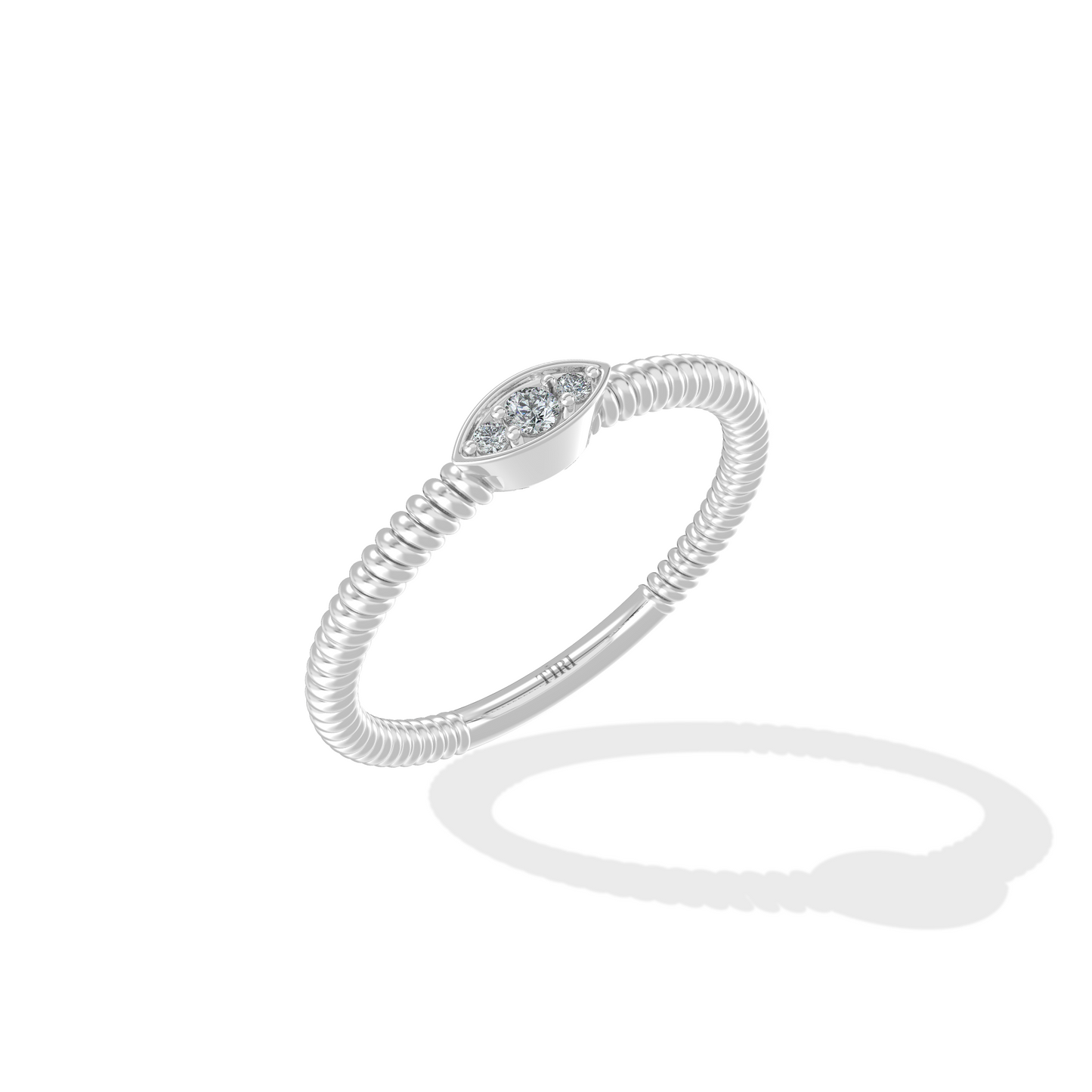Twisted Rope Diamond Ring