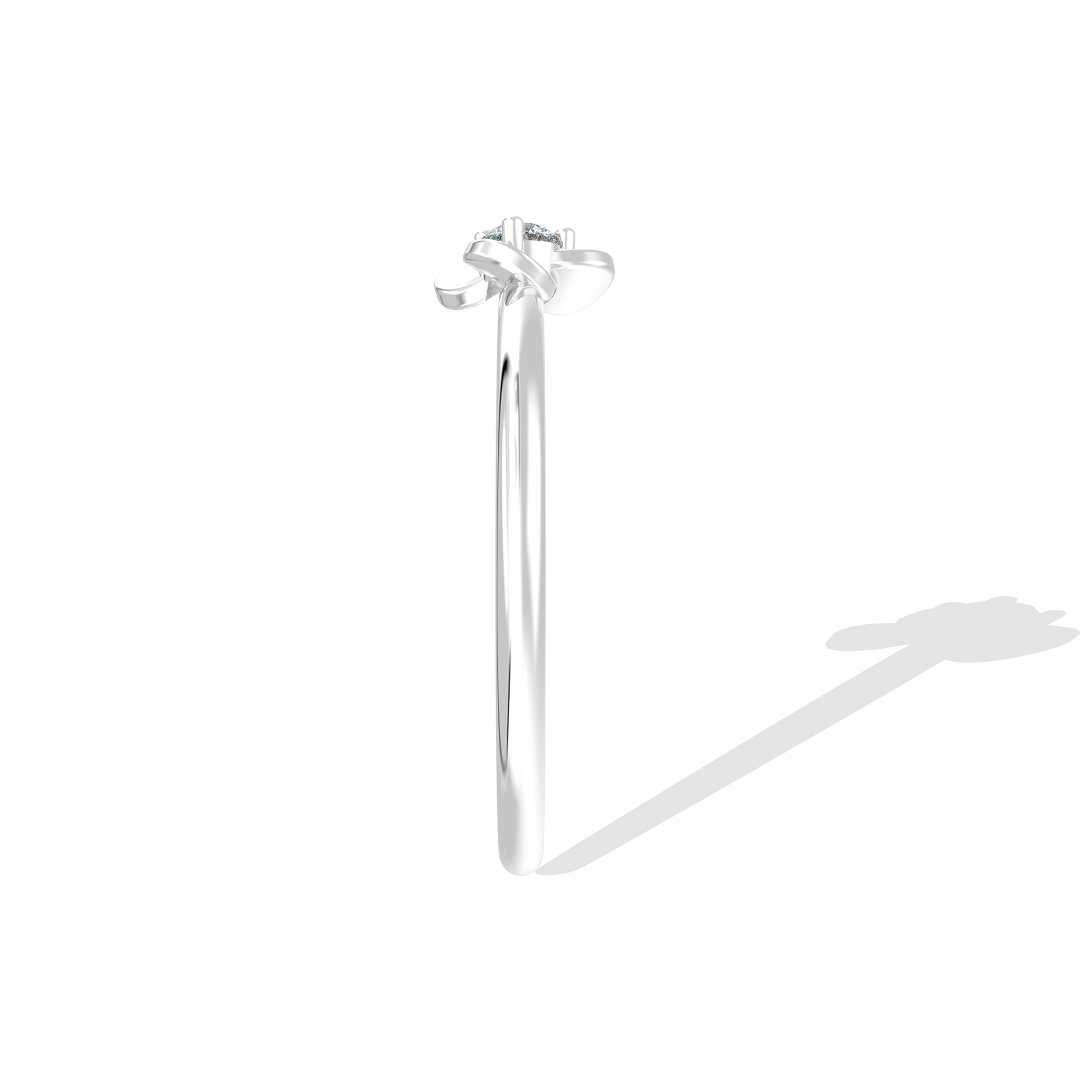 Silver Moonflower Ring by Tiri featuring a detailed moonflower design in polished silver.