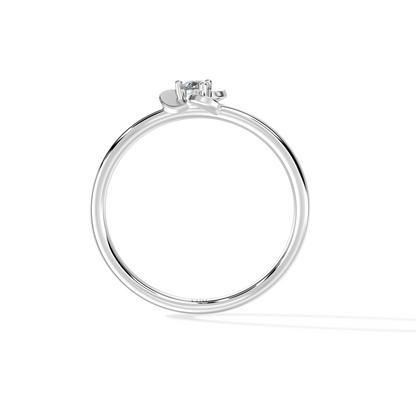 Silver Moonflower Ring by Tiri featuring a detailed moonflower design in polished silver.